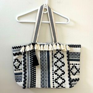 Embroidered Bohemian Tote, Beach Bag